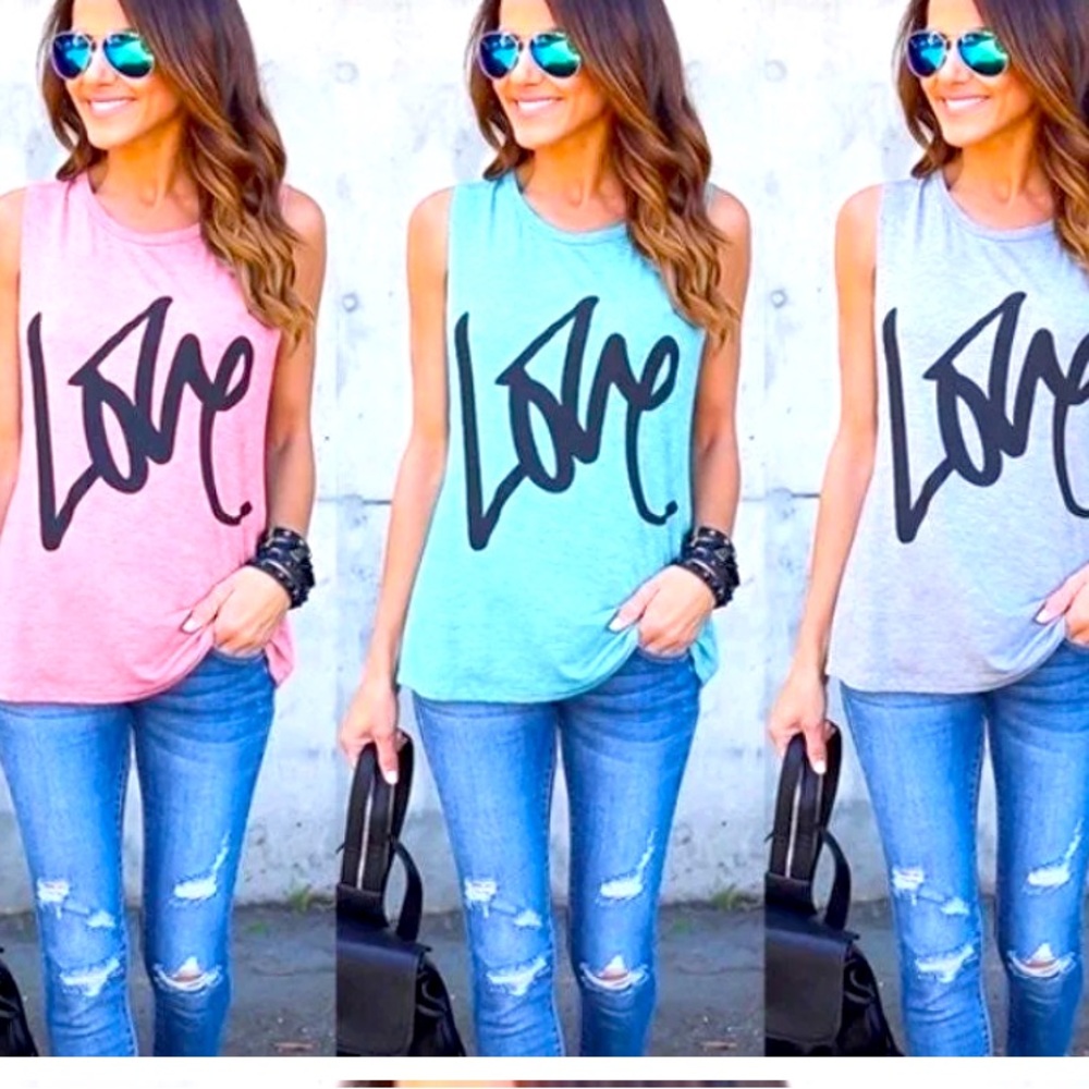 Awesome sea foam blue sleeveless shirt . Sexy & comfy